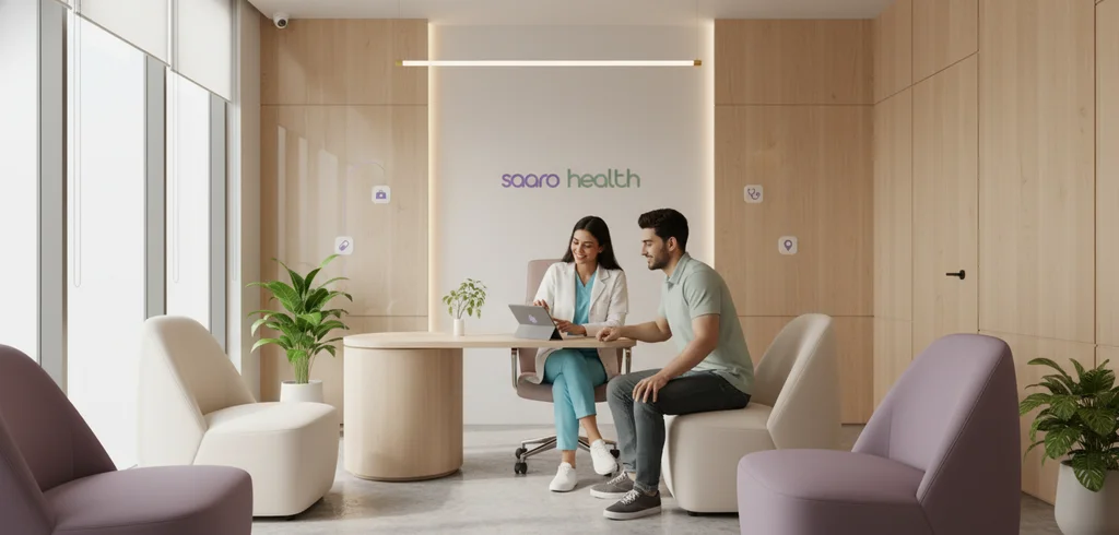 Symptom diagnosis guide consultation at a patient-focused clinic