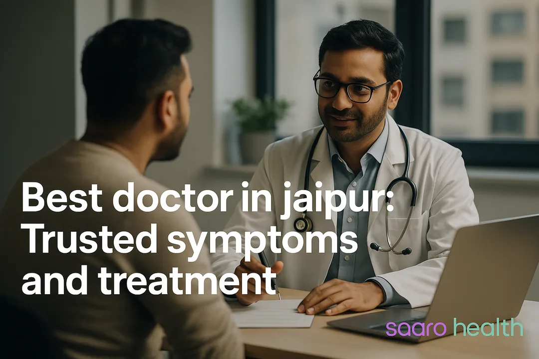 Patient and physician in consultation at a local clinic illustrating Best doctor in jaipur